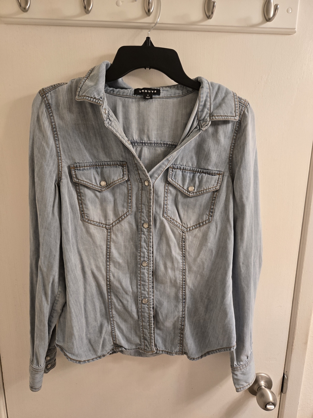 Trouvé Western Denim Chambray Shirt